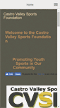 Mobile Screenshot of castrovalleysportsfoundation.org